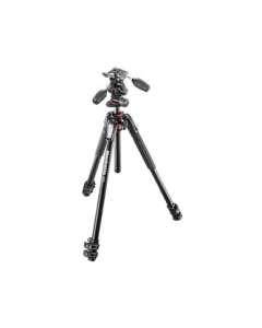 Manfrotto 190 Pro Aluminum Tripod 3 steps + 3-Way Pan Head Kit MK190XPRO3-3W Camera Tripod Japanese version