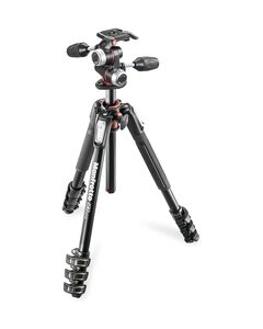 Manfrotto 190 Pro Aluminum Tripod 4 Shelves + 3-Way Pan Head Kit MK190XPRO4-3W Camera Tripod Japanese version