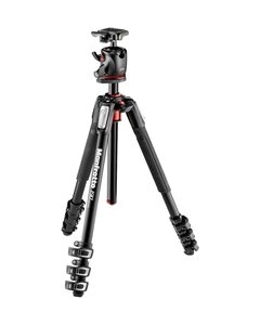 Manfrotto 190 Pro Aluminum Tripod 4 Shelves + Ball Pan Head Set MK190XPRO4-BHQ2 Camera Tripod Japanese version