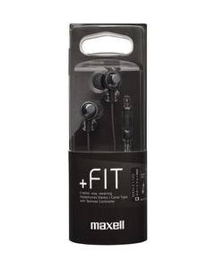 maxell +FiT MXH-C110SBK black Earphone Headphone Japanese version