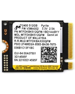 Micron 2400 MTFDKBK512QFM-1BD1AABYYR  SSD Japanese version