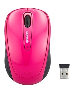 Microsoft Wireless Mobile Mouse 3500 GMF-00421 magenta pink Mouse Japanese version