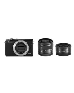 CANON EOS M100 double lens kit black Mirrorless Camera Japanese version