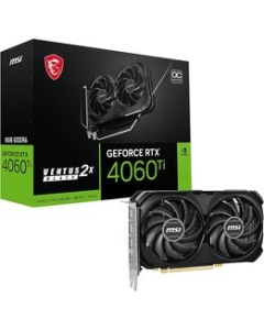 MSI GeForce RTX 4060 Ti VENTUS 2X BLACK 8G OC PCIExp 8GB Graphic Card Japanese version