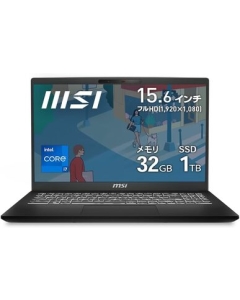 MSI Modern-15-H-C13M-1303JP Classic Black Notebook Japanese version