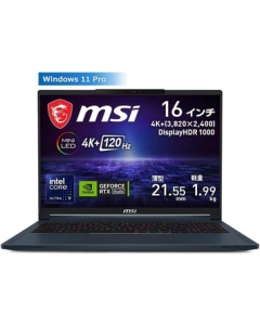 MSI Stealth-16-AI-Studio-A1VIG-2003JP Star Blue Notebook Japanese version