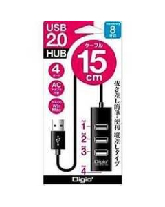 Nakabayashi Digio2 UH-2304NBK Black USB Hub Japanese version