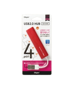 Nakabayashi Digio2 UH-2444R Red USB Hub Japanese version