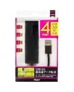 Nakabayashi Digio2 UH-3034BK black USB Hub Japanese version