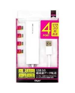 Nakabayashi Digio2 UH-3034W white USB Hub Japanese version