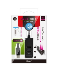 Nakabayashi Digio2 UH-C2463BK black USB Hub Japanese version