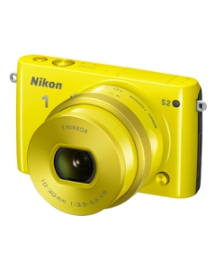 Nikon 1 S2 standard power zoom lens kit yellow Mirrorless Camera Japanese version