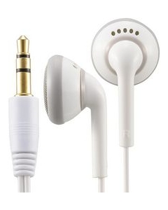 OHM ELECTRIC AudioComm HP-B135N-W white Earphone Headphone Japanese version