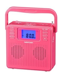 OHM ELECTRIC AudioComm RCR-500Z-P pink Boombox Japanese version