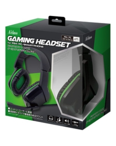 A’class gaming headset ENTRY MODEL SASP-0579 Green & Black Headset For PS4 Smartphone Japanese version