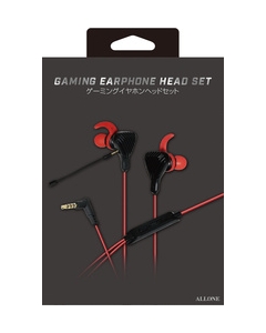 Allone Gaming Earphone Headset ALG-GEHSRD Red For Japanese version