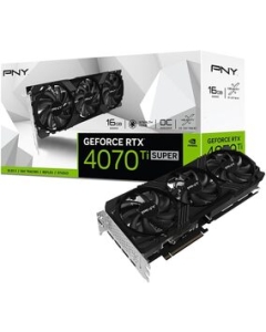 PNY GeForce RTX 4070 Ti SUPER 16GB OC LED Triple Fan VCG4070TS16TFXPB1-O PCIExp 16GB Graphic Card Japanese version