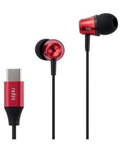 radius HP-NEL11CR red Earphone Headphone Japanese version