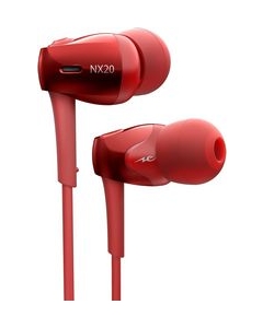 radius Ne EXTRA HP-NX20R red Earphone Headphone Japanese version