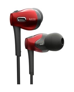 radius Ne EXTRA HP-NX30R red Earphone Headphone Japanese version