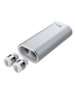 ROA International Beat-in Power Bank silver Earphone Headphone Japanese version