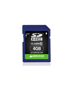 Green House GH-SDHC4G10M 4GB SD Card Japanese version