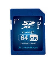 Green House GH-SDXCUB64G 64GB SD Card Japanese version