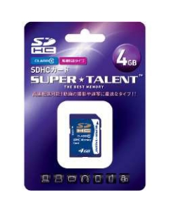 SUPER TALENT ST04SDC10 4GB SD Card Japanese version