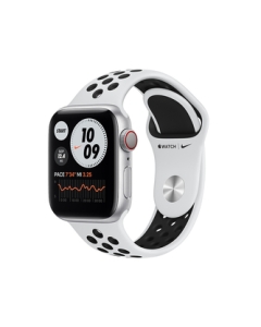 Apple Watch Nike Series 6 GPS+Cellular model 40mm M07C3J/A pure Platinum/black Nike sports band Smart Watch Japanese version