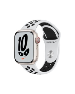 Apple Watch Nike Series 7 GPS+Cellular model 41mm MKJ33J/A pure Platinum/black Nike sports band Smart Watch Japanese version