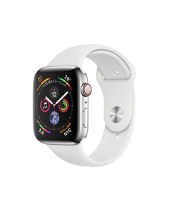 Apple Watch Series 4 GPS+Cellular model 44mm MTX02J/A stainless steel case/white sports band Smart Watch Japanese version