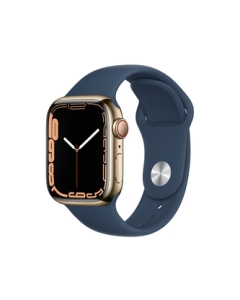 Apple Watch Series 7 GPS+Cellular model 41mm MN9K3J/A gold stainless steel case/abyss blue sports band Smart Watch Japanese version