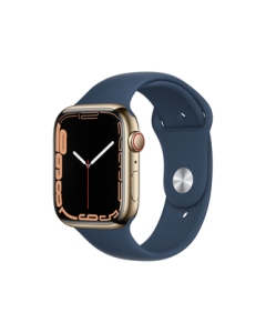 Apple Watch Series 7 GPS+Cellular model 45mm MN9M3J/A gold stainless steel case/abyss blue sports band Smart Watch Japanese version