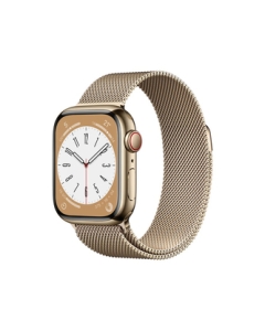 Apple Watch Series 8 GPS+Cellular model 41mm MNJF3J/A gold stainless steel case/Gold-Milanese-Loop Smart Watch Japanese version