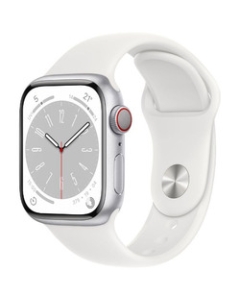 Apple Watch Series 8 GPS+Cellular model 41mm MP4A3J/A silver/white sports band Smart Watch Japanese version