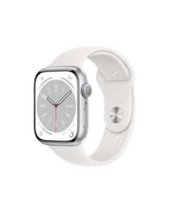 Apple Watch Series 8 GPS Model 45mm MP6N3J/A Silver/White Sports Band Smart Watch Japanese version