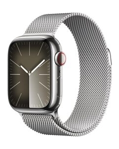 Apple Watch Series 9 GPS+Cellular model 41mm MRJ43J/A Silver-Milanese-Loop Smart Watch Japanese version