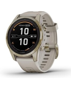 GARMIN fenix 7S Pro Sapphire Dual Power 010-02776-62 Soft Gold/Light Sand Smart Watch Japanese version