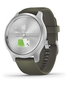 GARMIN vivomove Style 010-02240-71 Moss Green/Silver Smart Watch Japanese version