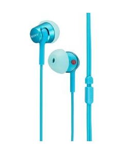 SONY MDR-EX155 (L) light blue Earphone Headphone Japanese version