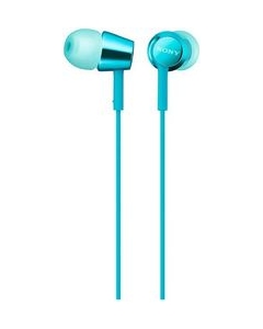 SONY MDR-EX155AP (L) light blue Earphone Headphone Japanese version