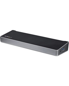 StarTech.com USB3DOCKH2DP Black & Silver USB Hub Japanese version