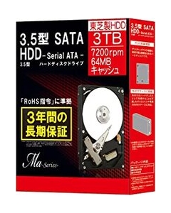 Toshiba DT01ACA300BOX 3TB SATA 7200 Internal Hard Drive 3.5 inch Japanese version