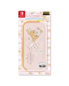 AIREX Rilakkuma Character Soft Pouch for Nintendo Switch Lite ILXSL337 Pajamas Party Case Pouch For Switch Lite Japanese version