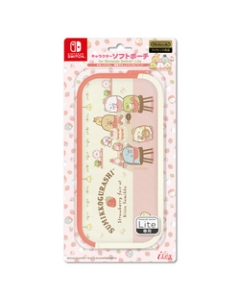 AIREX Sumiko Gurashi Character Soft Pouch for Nintendo Switch Lite ILXSL339 Cafe Sumiko Ichigo Fair Case Pouch For Switch Lite Japanese version