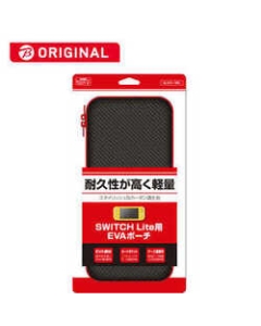 Allone Switch Lite Carbon-like EVA Pouch BKS-NSMERD Black x Red Case Pouch For Switch Lite Japanese version