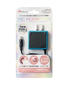 Answer NEW2DSLL Colorful AC Adapter ANS-2D015BT Black x Turquoise Charge Adapter Power Supply For DSi DSi LL 3DS 3DS LL New 3DS New 3DS LL 2DS New 2DS LL Japanese version