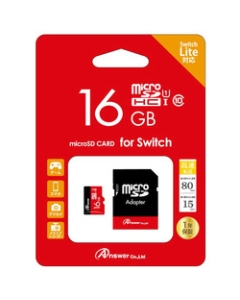 Answer MicroSDHC16GB with SD card adapter ANS-MSDHC16G Memory Hard Drive For Switch Switch Lite 3DS 3DS LL New 3DS New 3DS LL Japanese version