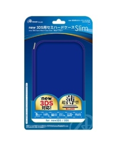 Answer NEW3DS semi-hard case Slim ans-3D058BL Blue Case Pouch For 3DS New 3DS Japanese version