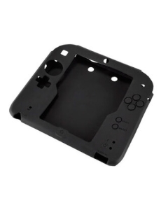 GAMETECH Silicon Protector 2D 2WF1907 Black Body cover For 2DS Japanese version